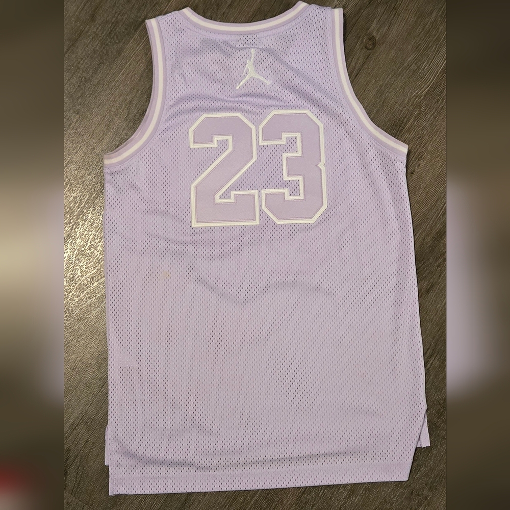 Air Jordan 23 Lavender Mesh Jersey – Women’s Medium - Picture 8 of 11